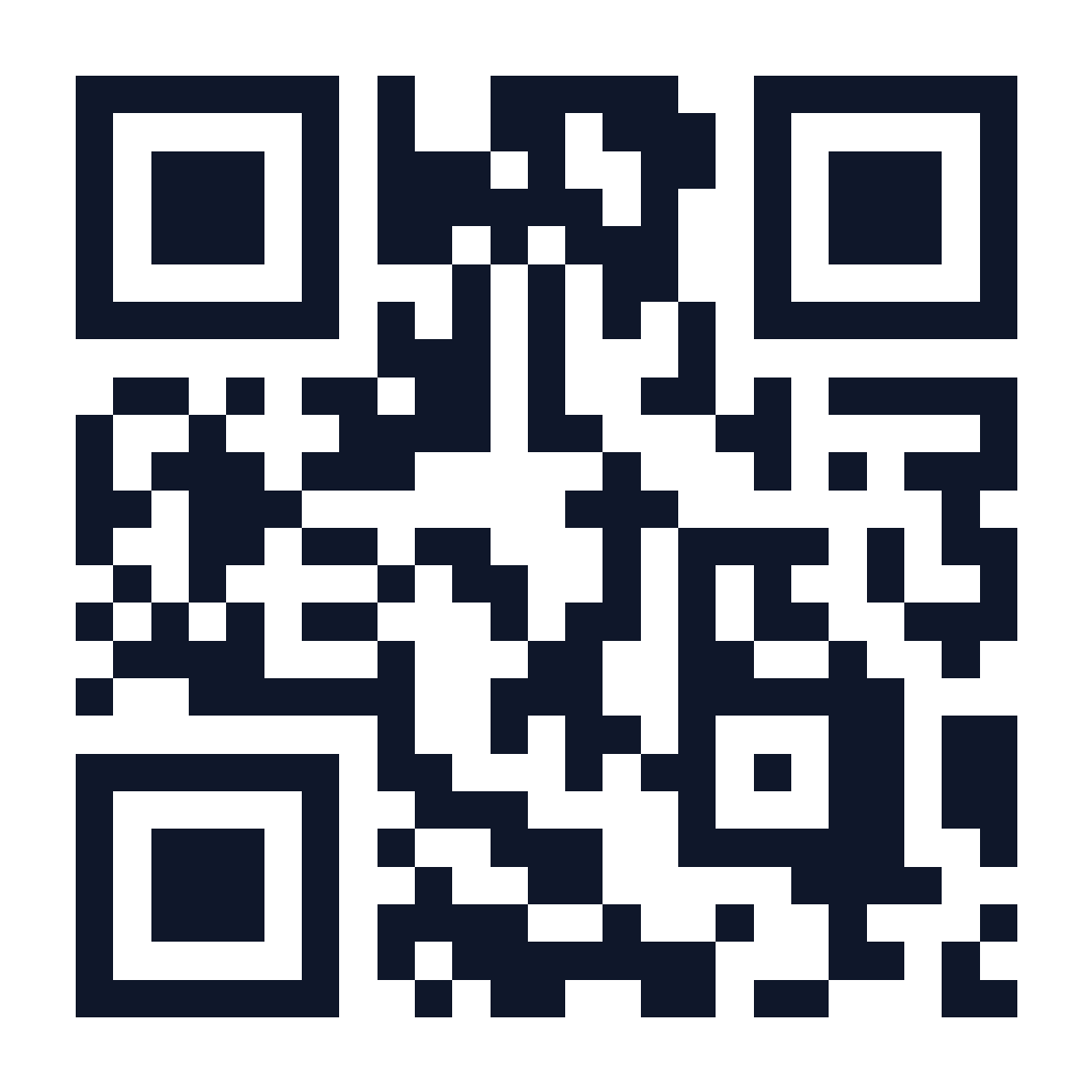 A real Taptiva QR code — every business gets one, downloadable as a print-ready PNG